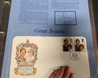 Royal wedding stamp collection