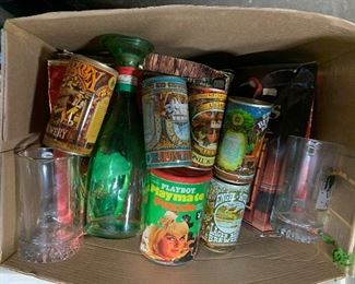 Vintage beer  can collectibles 