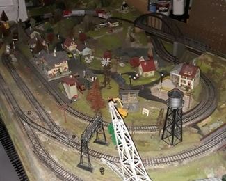 HO scale model railroad layout