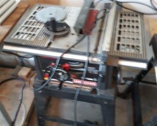 10" inch table saw on stand