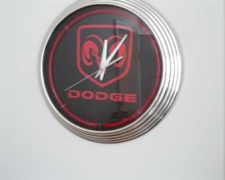 Dodge wall clock