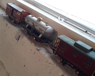 Metal O scale model railroad