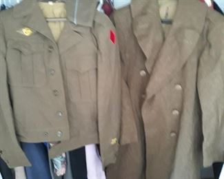WW11 wool uniform items