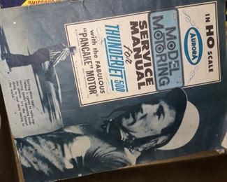 HO slot car set vintage