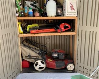 Various yard equipment - Lawn mower, spreader, fertilizer, sprinkler parts, etc...