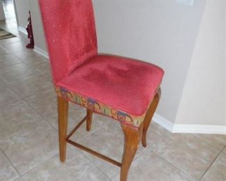 Bar Height Stools (3) match the Dining Set Chairs