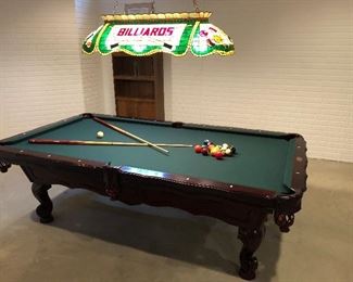 Olhausen Pool Table, Brazillian slate, built by hand in Tennessee, like new!