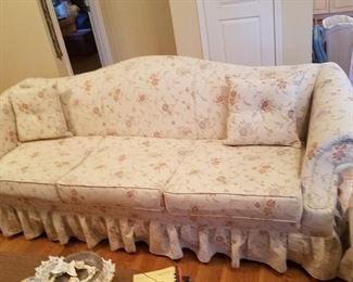 Floral sofa with matching love seat