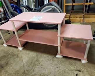 Pink Televsion Stand -3 Tier (Good Condition)