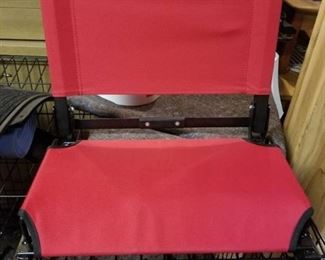 Red Collapsible Bleacher Seat
