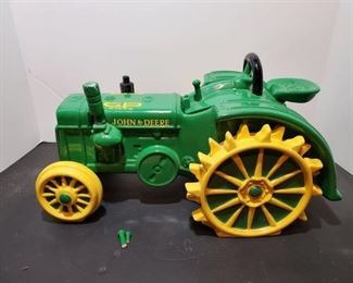 John Deere Tractor Cookie Jar -few broken pieces but can be repaired