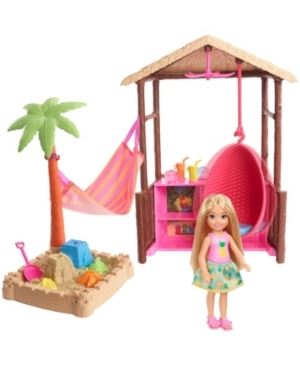 Barbie Chelsea Doll Tiki Hut Playset with Moldable Sand
