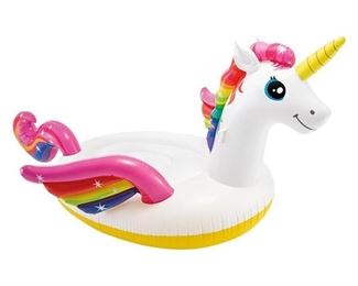 Intex Inflatable Mega Unicorn Island Float, 113" x 76" x 65"