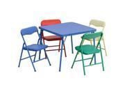 Flash Furniture 5-Piece Kids Colorful Folding Table and Chair Set