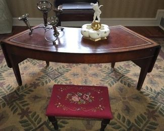Regency style table, genuine mahogany by Mahogany Assn.
