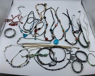 Large Assortment of Beaded Costume Jewelry https://ctbids.com/#!/description/share/331168