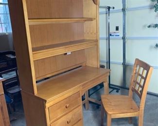 Student Desk With Shelving Unit and Chair https://ctbids.com/#!/description/share/331177