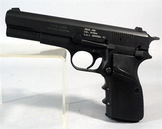 FM Hi-Power /CAI Model M90 9x19mm Pistol SN# 370633, 2 Total Mags, Made In Argentina, In Original Box