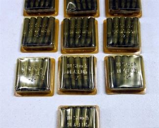 German 7.62x39 M43 Ammo Marked "10 Stuck M43 Ub 2", 10 Packs Of 10 Rounds Each