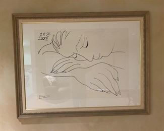 Framed Picasso reproduction