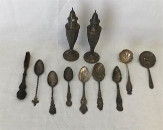 Sterling Silver Vtg Spoons & Shakers https://ctbids.com/#!/description/share/329088