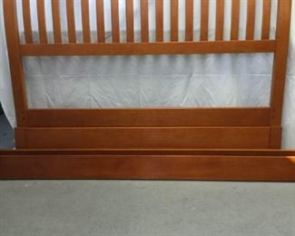 Mission Style Queen Bed Frame https://ctbids.com/#!/description/share/328706