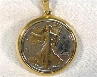 1943 Walking Liberty Coin Pendant Numbered https://ctbids.com/#!/description/share/328634