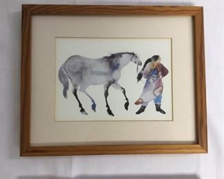 She walks with horses and Guardians by Carol Grigg https://ctbids.com/#!/description/share/328698