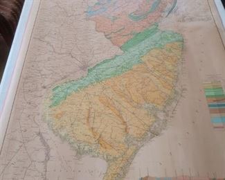 1889 Set of 21 NJ maps in wooden case Excellent Condition