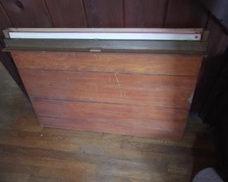 Wooden case for maps from 1889