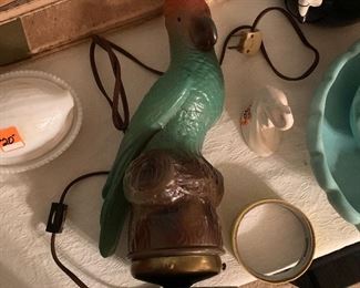 Tiffin Bird figural lamp