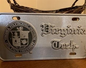 Virginia Tech license plate holder