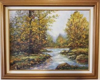 Appomattox artist Beck Hudson oil painting