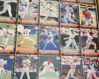 Post special numbered baseball cards