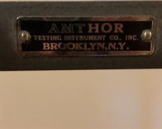 Nameplate on Amthor scalr