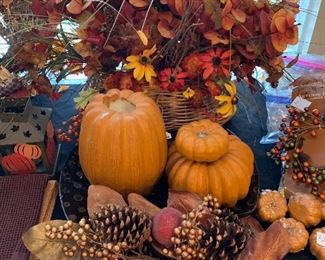 Pottery Barn pumpkin candles, fall decor