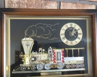 Clock with 1855 Steam Engine