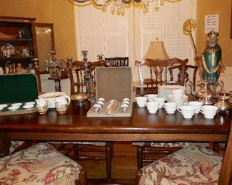 Sterling, Wedgwood China, Silver plate and primitives