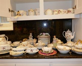 LOTS vintage Painted China some NIPPON