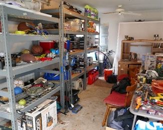 Full Garage--sports, tools, and more