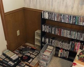 CDs, DVDS, Cassettes