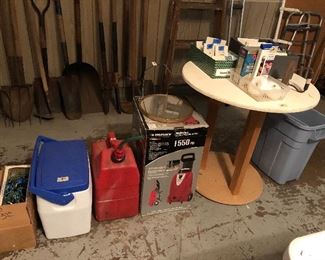 Gas Can, Cooler, Power Washer