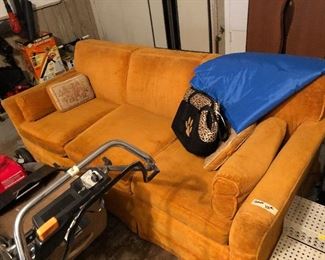 Orange Sleeper Sofa