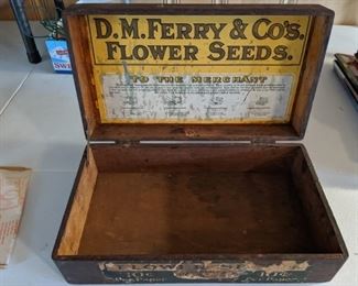 D.M. Ferry & Co. Flower Seeds Counter Box