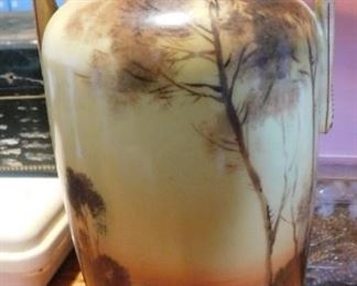 Large Nippon Hand Painted Vase