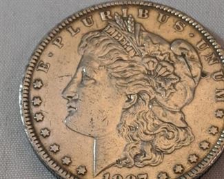 1887 Morgan Silver Dollar