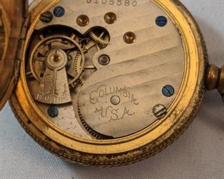 1890's Columbia Hunter Pocket Watch