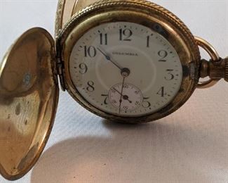 1890's Columbia Hunter Pocket Watch
