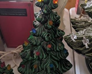Small Vintage Ceramic Christmas Tree