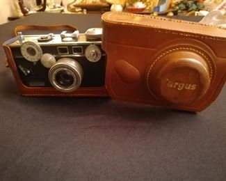 Argus camera and leather case 